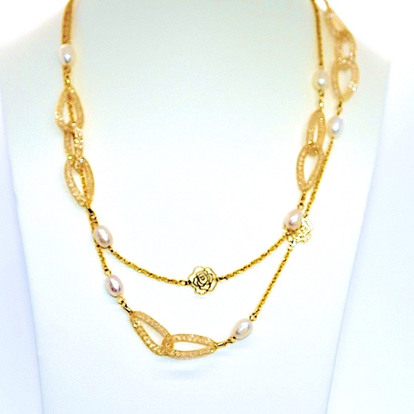 14K Gold Filled Statement Necklace! - Picture 2 of 9